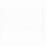 Welded Wire Fence Silver 1.2 x 10 m Steel 42004896