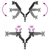 ZNTS Dual Monitor Arm for Max 27 Inch Screen Gas Spring 20 kg 4012170