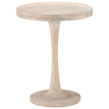 ZNTS Side Table Ø60x75 cm Solid Mango Wood 320598