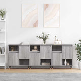 Sideboards 3 pcs Grey Sonoma Engineered Wood 3190147