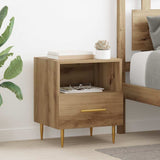 Bedside Table 2 pcs Brown 40 x 35 x 47.5 cm Engineered Wood 882078