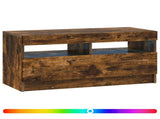 LED TV Cabinet Smoked Oak Engineered Wood 897880