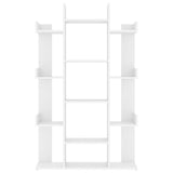 ZNTS Book Cabinet White 86x25.5x140 cm Engineered Wood 808900