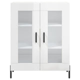 Sideboard High Gloss White 69.5x34x90 cm Engineered Wood 827798