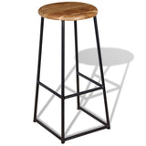 Bar Stools 2 pcs Solid Teak Wood 243459