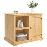 Kitchen Trolley 2 pcs Honey Wax 112 x 77 x 91.5 cm Solid-Pine 3425382