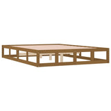 Bed Frame without Mattress Honey Brown 120x200 cm Solid Wood 820794