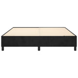Box Spring Bed Frame Black Super King Velvet 3121228