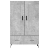 Highboard Concrete Grey 69.5x31x115 cm Engineered Wood 830344
