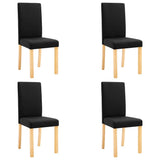 Dining Chairs 4 pcs Black Fabric 249227