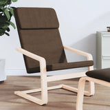 Relaxing Chair Dark Brown Fabric 351056
