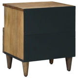 Bed cabinet 2 pcs Brown 40 x 33 x 46 cm Solid Mango Wood 4018339