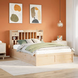 Bed Frame without Mattress 150x200 cm King Size Solid Wood Pine 3323491