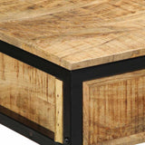Writing Desk Brown 105 x 50 x 75 cm Solid Mango Wood and Metal 4019633