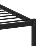 Metal Bed Frame without Mattress Sonoma Oak 200x200 cm 4017109