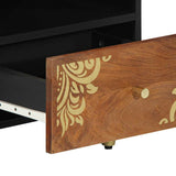 Coffee Table Honey Brown 80 x 54 x 40 cm Solid Mango Wood 4018749