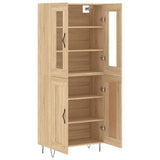 Highboard Sonoma Oak 69.5x34x180 cm Engineered Wood 3198372