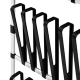 Telescopic Shoe Rack with Rods Aluminium 321109