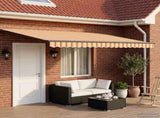 Retractable Awning Yellow, Orange and White 4 x 2 m 3419083