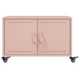 Coffee Table Pink 68x50x43.5 cm Steel 846687