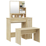 Dressing Table Set Sonoma Oak 86.5x35x136 cm 3114149