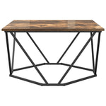 ZNTS Smoked Oak Wood Medium Durable Coffee Tables Square 868275
