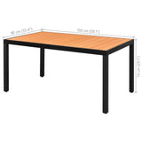 Dining Set Black and Brown 3060126