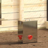 Chicken Feeder 2 pcs Silver 32.5 x 20.5 x 43 cm 879992