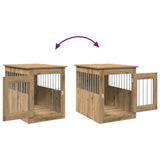 Dog Crate Furniture Artisan Oak 55x75x65 cm Engineered Wood 857640