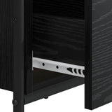 Desk with Storage Black Oak 100 x 50 x 75 cm 8008002