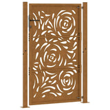 Garden Gate 100x150 cm Weathering Steel Flame Design 4100996
