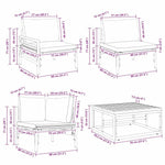 Garden Sofa Set Anthracite Steel 3378967
