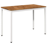 Garden Dinner Table Natural and White 108.5 x 55 x 75 cm 901314