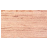 Basin Shelf Wall Mounted Steel and Solid Wood Oak 3302611