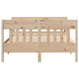 Bed Frame without Mattress 140x190 cm Solid Wood Pine 3306276