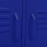 TV Cabinet Navy Blue 105x35x50 cm Steel 336226