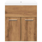 ZNTS 2 Piece Bathroom Furniture Set Artisan Oak Engineered Wood 3328582