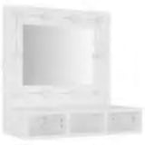 Mirror Cabinet with LED White 60x31.5x62 cm 808882