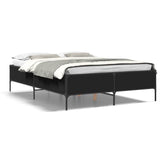 Bed Frame without Mattress Black 120x190 cm Small Double 3279817