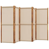 5-Panel Room Divider Taupe 350x180 cm 4003365