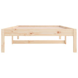 Day Bed Natural Wood Solid pine wood 90x200 cm Day Bed 820412