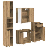 Bathroom Furniture Set 4 pcs Artisan Oak Engineered Wood 3416028
