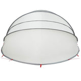 Pool Dome Folding Manual Grey and Orange 592 x 590 x 275 cm 42001133