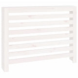 ZNTS Radiator Cover White 108.5x19x84 cm Solid Wood Pine 822597