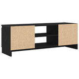 TV Cabinet Black Oak 102x30x36 cm Engineered Wood 862433