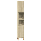 3 Piece Bathroom Furniture Set Sonoma Oak Engineered Wood 3307671