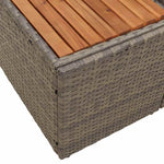 Garden Sofa Grey 184 x 62 x 85cm Poly Rattan 42006819