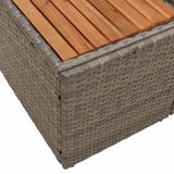 Garden Sofa Grey 184 x 62 x 85cm Poly Rattan 42006819