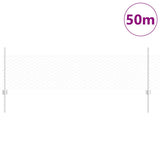 Welded Wire Fence 50 x 0.5 m Hot-Dip Galvanised Steel 3337025