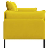 2-Seater Sofa 2-Seater Yellow 188 x 81 x 89 cm Velvet 42048619